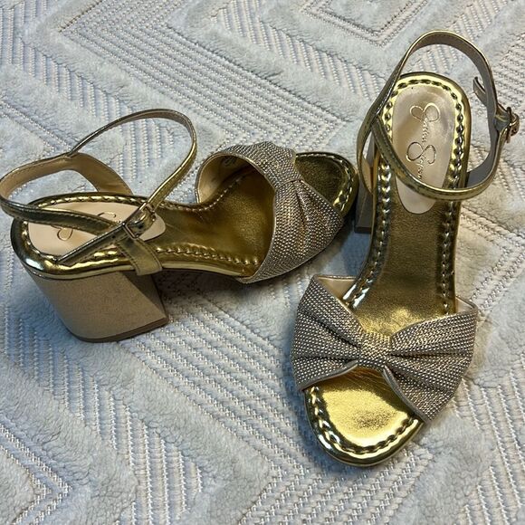 JESSICA SIMPSON - Ohela High Heel in Gold - Picture 10 of 10